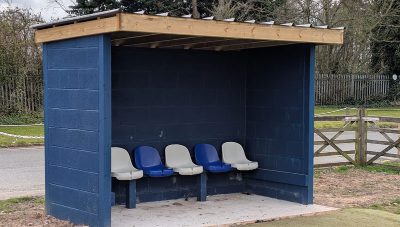 Cheshire County Sports Club benches